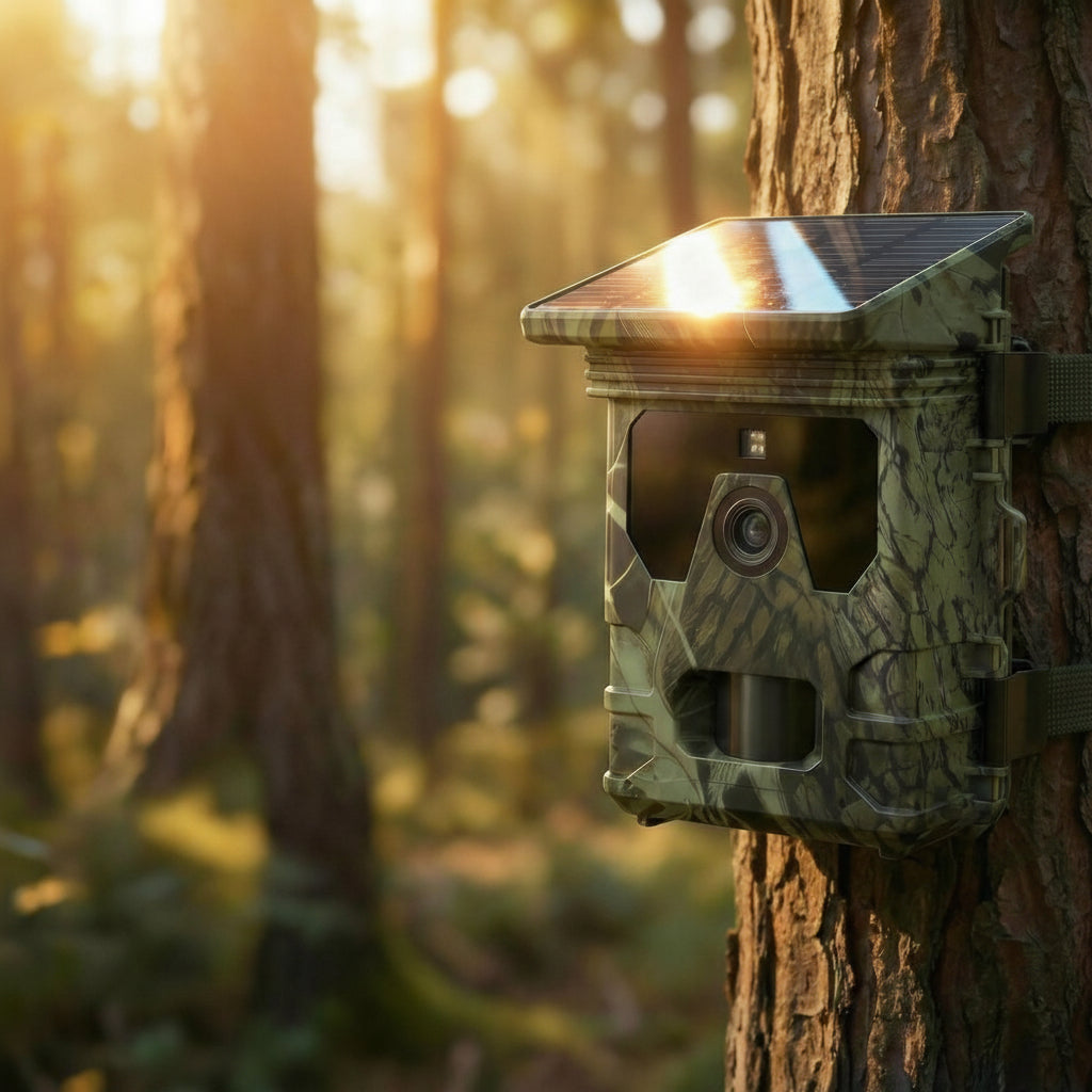 Caméra de Chasse Solaire avec Écran, Vision Nocturne et Détection de Mouvement – camerasdechasse