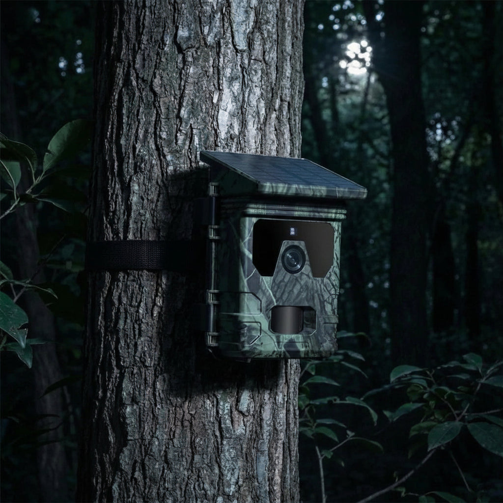 Caméra de Chasse Solaire avec Écran, Vision Nocturne et Détection de Mouvement – camerasdechasse