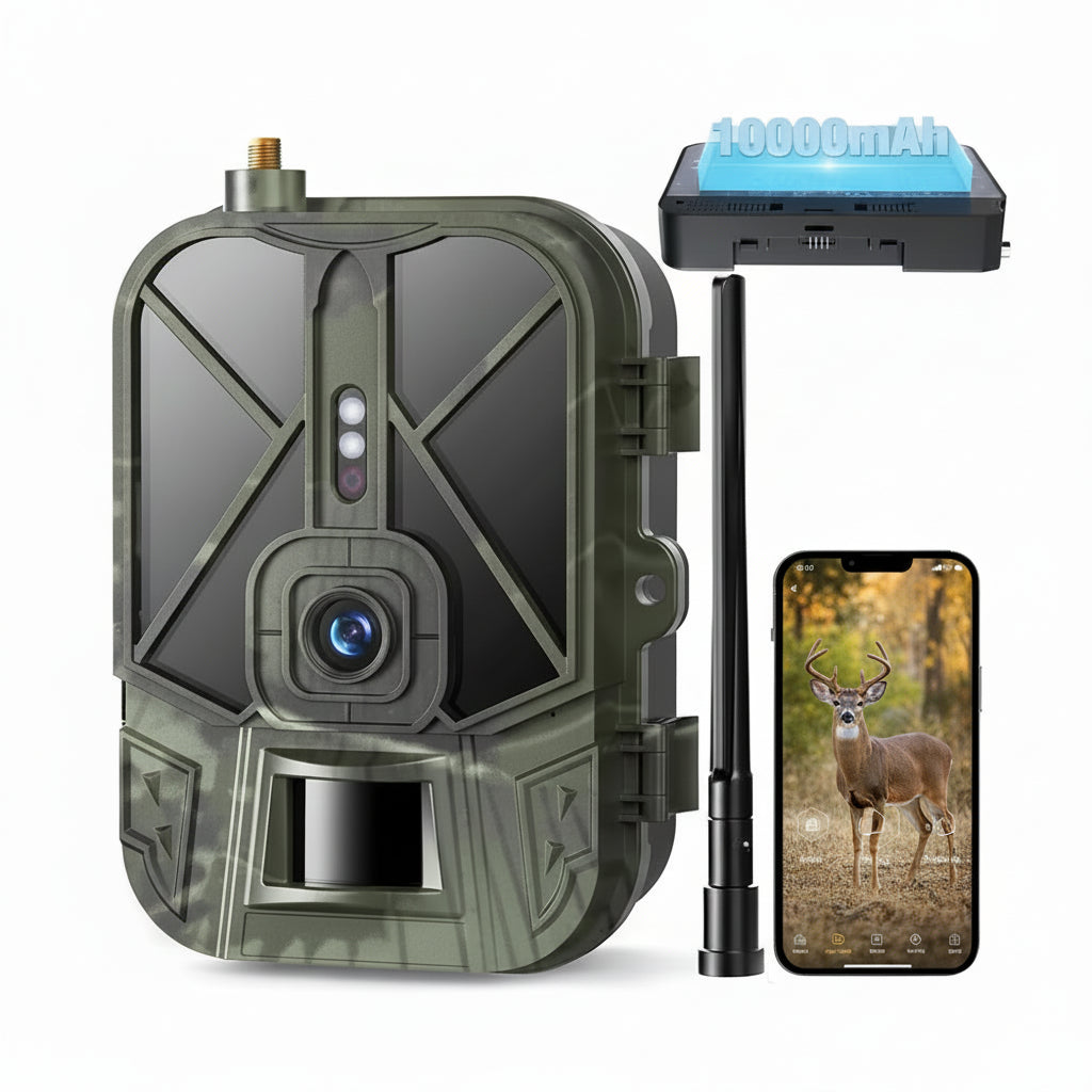 Caméra de Chasse 4G Connectée avec Batterie Lithium, Vision Nocturne et Détection de Mouvement – camerasdechasse