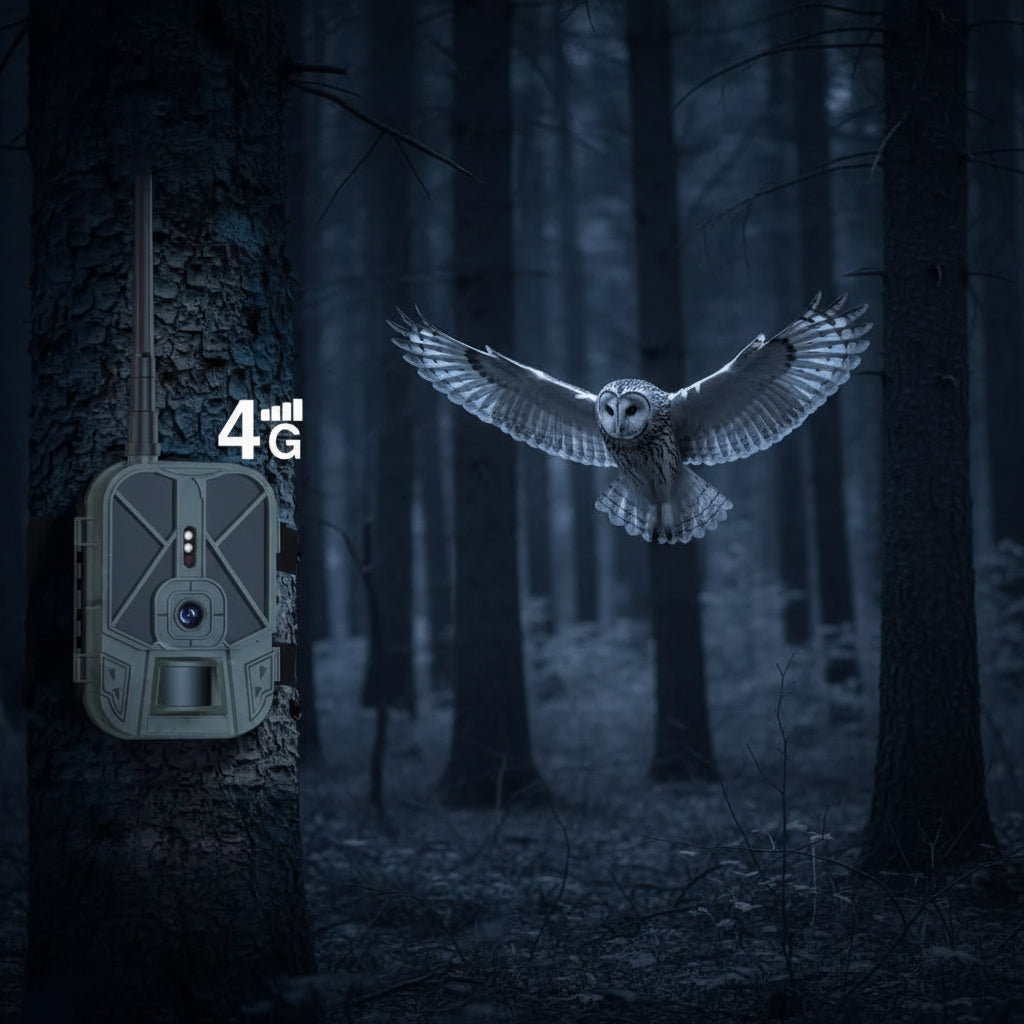 Caméra de Chasse 4G Connectée avec Batterie Lithium, Vision Nocturne et Détection de Mouvement – camerasdechasse